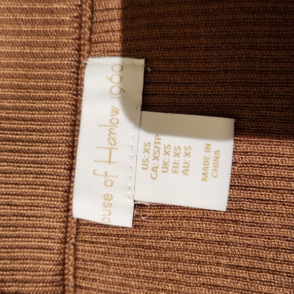 ❤️ HOUSE OF HARLOW 1960 RIBBED MIDI SKIRT, KNIT W/ SIDE SLIT, XS - Picture 10 of 12